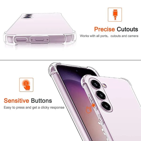 S24 S23 Ultra Case Phone Cases For Samsung S22 S21 FE S20 Plus Note 20 Ultra Galaxy A53 A54 A52 A13 Clear Thin Back Cover - Image 5