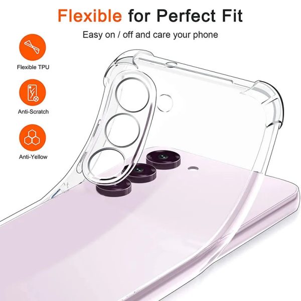 S24 S23 Ultra Case Phone Cases For Samsung S22 S21 FE S20 Plus Note 20 Ultra Galaxy A53 A54 A52 A13 Clear Thin Back Cover - Image 3