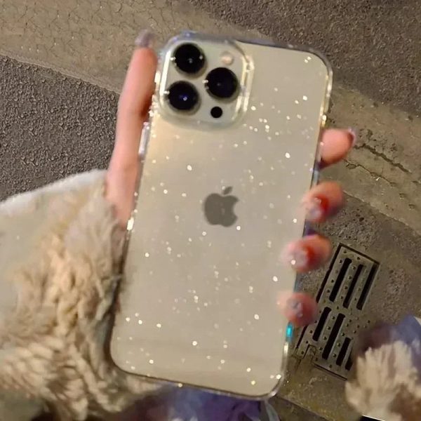 Shockproof Luxury Bling Glitter Transparent Phone Case For iPhone 15 14 13 12 11 Pro Max Plus Mini X XR XS 7 8 Soft TPU Cover - Image 4