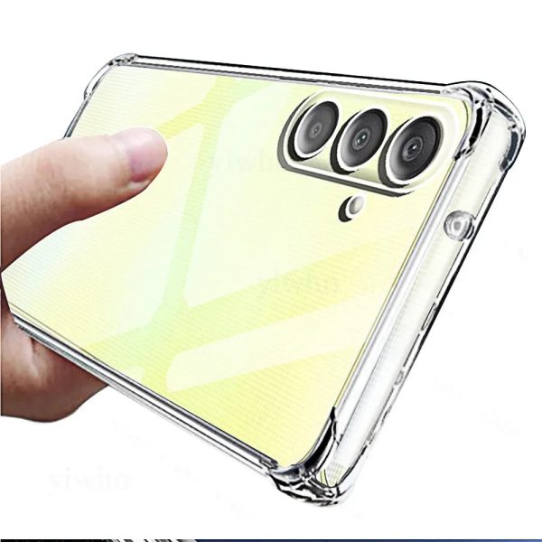 Shockproof Phone Case for Samsung Galaxy A25 A35 A15 A54 A34 A14 5G A24 4G A05S A04S A73 A53 A33 A23 A13 Transparent Back Cover - Image 2