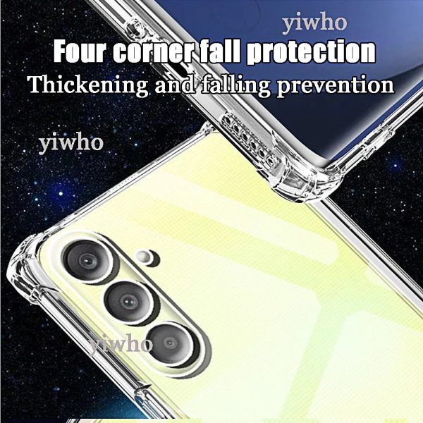 Shockproof Phone Case for Samsung Galaxy A25 A35 A15 A54 A34 A14 5G A24 4G A05S A04S A73 A53 A33 A23 A13 Transparent Back Cover - Image 3