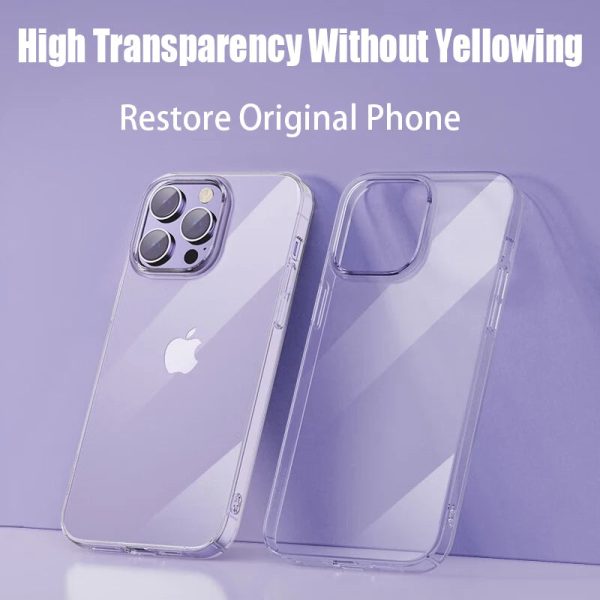 Transparent Phone Case For iPhone 15 11 12 13 14 Pro Max Soft TPU Silicone For iPhone X XS Max XR 8 7 Plus Back Cover Clear Case - Image 3